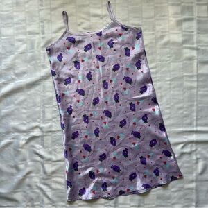 Little Miss Naughty Purple Youth Satin Nightgown